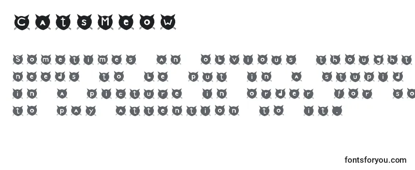 Шрифт CatsMeow
