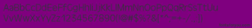 AntigoniLight Font – Black Fonts on Purple Background