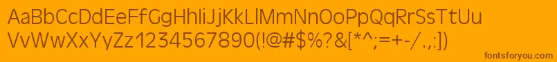 AntigoniLight Font – Brown Fonts on Orange Background