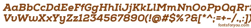 Fonte NexaSlabHeavyItalic – fontes marrons