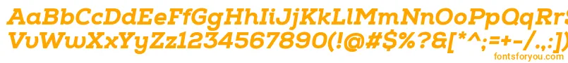 NexaSlabHeavyItalic Font – Orange Fonts