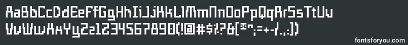 フォントTemplog – 白い文字