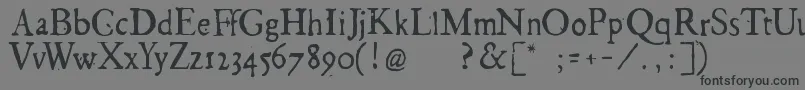 フォントGeorglight – 黒い文字の灰色の背景