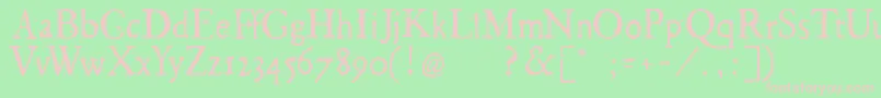 Georglight Font – Pink Fonts on Green Background