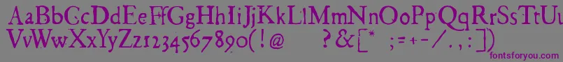 Шрифт Georglight – фиолетовые шрифты на сером фоне