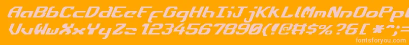 EnsignFlandryItalic Font – Pink Fonts on Orange Background