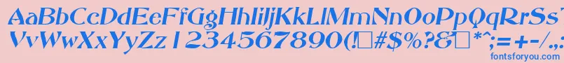 fuente AbottoldstyleItalic – Fuentes Azules Sobre Fondo Rosa