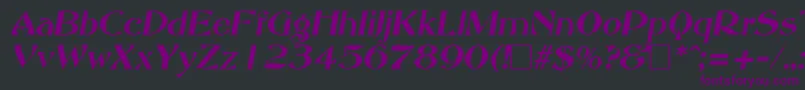 AbottoldstyleItalic Font – Purple Fonts on Black Background