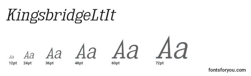 KingsbridgeLtIt Font Sizes