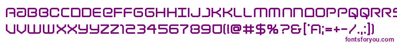 Lightbrigadebold Font – Purple Fonts on White Background