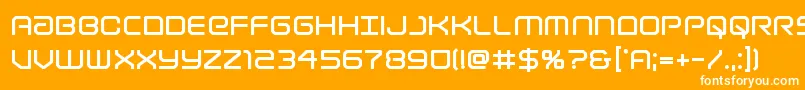 Lightbrigadebold Font – White Fonts on Orange Background