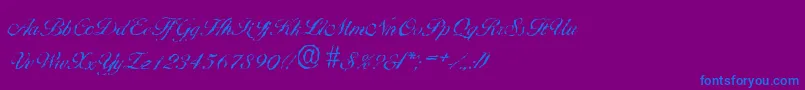 More about BallantinesrandomLightRegular Font BallantinesrandomLightRegular Font – Blue Fonts on Purple Background