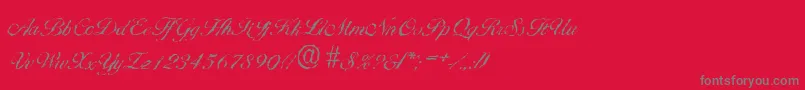 BallantinesrandomLightRegular Font – Gray Fonts on Red Background