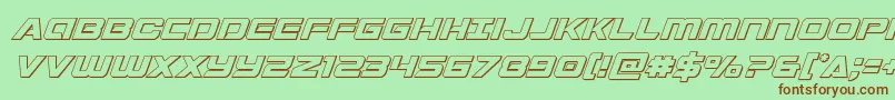 Stardusteroutital Font – Brown Fonts on Green Background