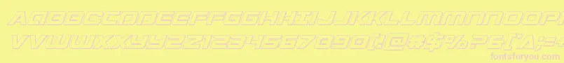 Stardusteroutital Font – Pink Fonts on Yellow Background