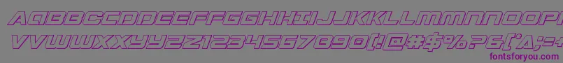 Stardusteroutital Font – Purple Fonts on Gray Background