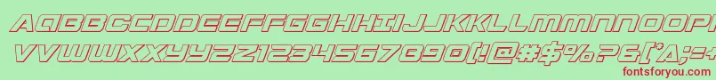 Stardusteroutital Font – Red Fonts on Green Background