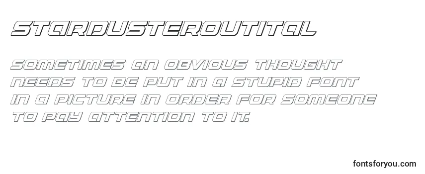 Review of the Stardusteroutital Font