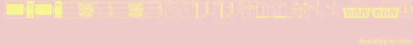 These Font – Yellow Fonts on Pink Background