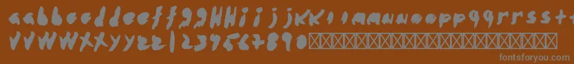 Шрифт AbstractoRegular – серые шрифты на коричневом фоне