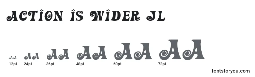 Action Is Wider Jl Font Sizes