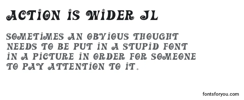 Action Is Wider Jl Font