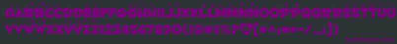 Fontdinerdotcomluvable Font – Purple Fonts on Black Background
