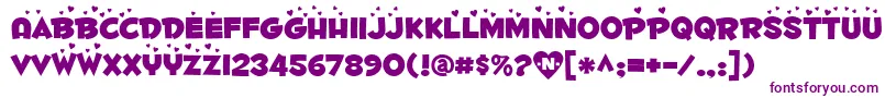 More about Fontdinerdotcomluvable Font Fontdinerdotcomluvable Font – Purple Fonts on White Background