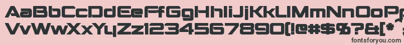 MontalbanBold Font – Black Fonts on Pink Background
