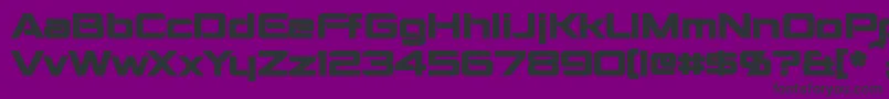 Шрифт MontalbanBold – чёрные шрифты на фиолетовом фоне