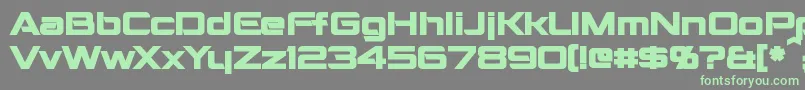 MontalbanBold-Schriftart – Grüne Schriften auf grauem Hintergrund