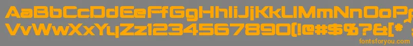Шрифт MontalbanBold – оранжевые шрифты на сером фоне