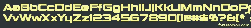 MontalbanBold Font – Yellow Fonts on Black Background