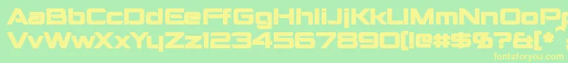 En savoir plus sur la police MontalbanBold Police MontalbanBold – polices jaunes sur fond vert