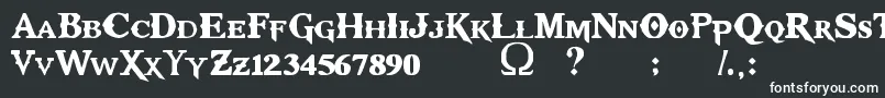 Шрифт KratosTruetype – белые шрифты