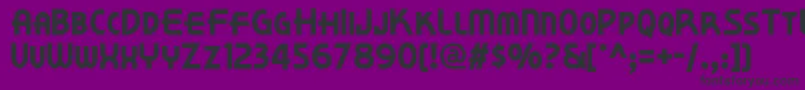 Korner Font – Black Fonts on Purple Background