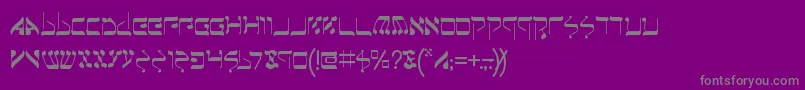 Jeruf Font – Gray Fonts on Purple Background