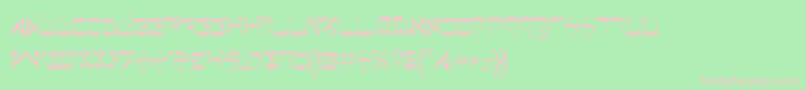 Jeruf Font – Pink Fonts on Green Background