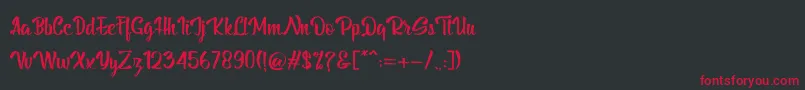 BillyTheGang Font – Red Fonts on Black Background