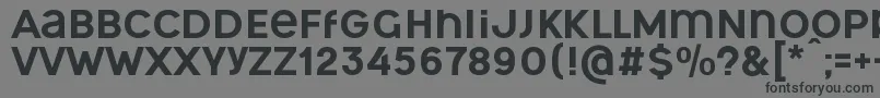 OgonekUnicase Font – Black Fonts on Gray Background