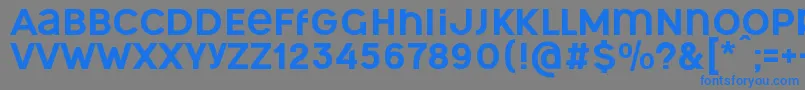 OgonekUnicase Font – Blue Fonts on Gray Background