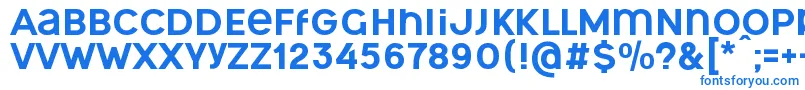 フォントOgonekUnicase – 青いフォント