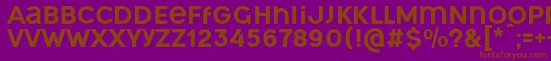 OgonekUnicase Font – Brown Fonts on Purple Background