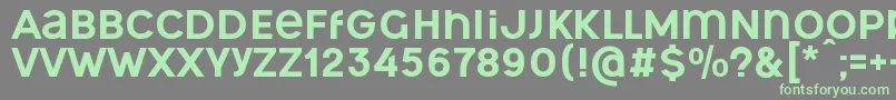 OgonekUnicase Font – Green Fonts on Gray Background