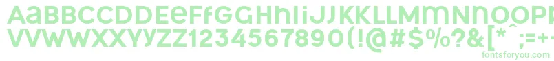OgonekUnicase Font – Green Fonts on White Background