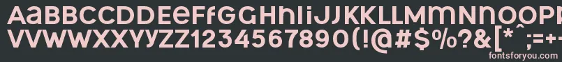 OgonekUnicase Font – Pink Fonts on Black Background