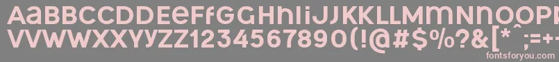 OgonekUnicase Font – Pink Fonts on Gray Background