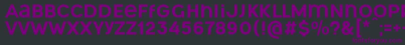 OgonekUnicase Font – Purple Fonts on Black Background