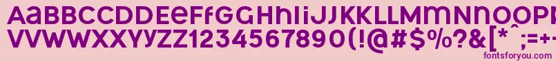 OgonekUnicase Font – Purple Fonts on Pink Background
