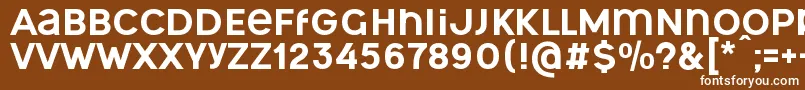 OgonekUnicase Font – White Fonts on Brown Background